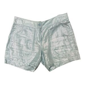 Tommy Bahama Linen Shorts Women’s Size 4 Seafoam Mint Green Beach Resort EUC
